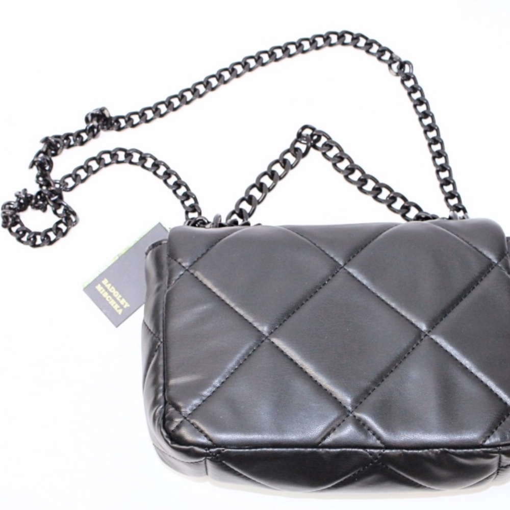 Badgley Mischka Small Quilted Studded Bag - Picture 3 of 10